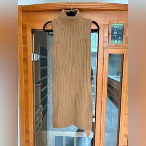Banana Republic Tan Sleeveless Sweater Dress